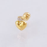 Piercing Chispa Estrella 0.3gr / 1/2 in / Oro Amarillo 18K
