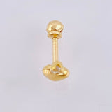 Piercing Chispa Estrella 0.3gr / 1/2 in / Oro Amarillo 18K