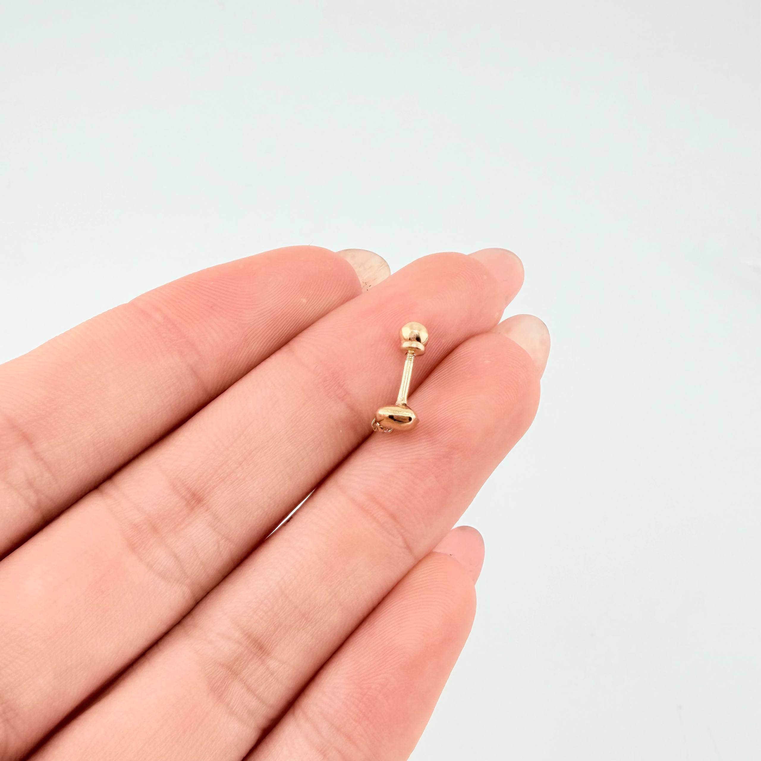 Piercing Chispa Estrella 0.3gr / 1/2 in / Oro Amarillo 18K