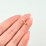 Piercing Chispa Estrella 0.3gr / 1/2 in / Oro Amarillo 18K *