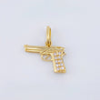 Pendant Gun 1.15gr / 1/2 in / Yellow Gold 18K ©
