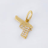Pendant Gun 1.15gr / 1/2 in / Yellow Gold 18K ©