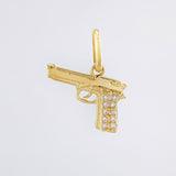 Pendant Gun 1.15gr / 1/2 in / Yellow Gold 18K ©