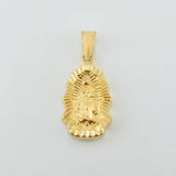 Dije Virgen Guadalupe Silueta Rallado 1.25gr / 1 in / Oro Amarillo 18K ©