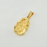 Dije Virgen Guadalupe Silueta Rallado 1.25gr / 1 in / Oro Amarillo 18K ©