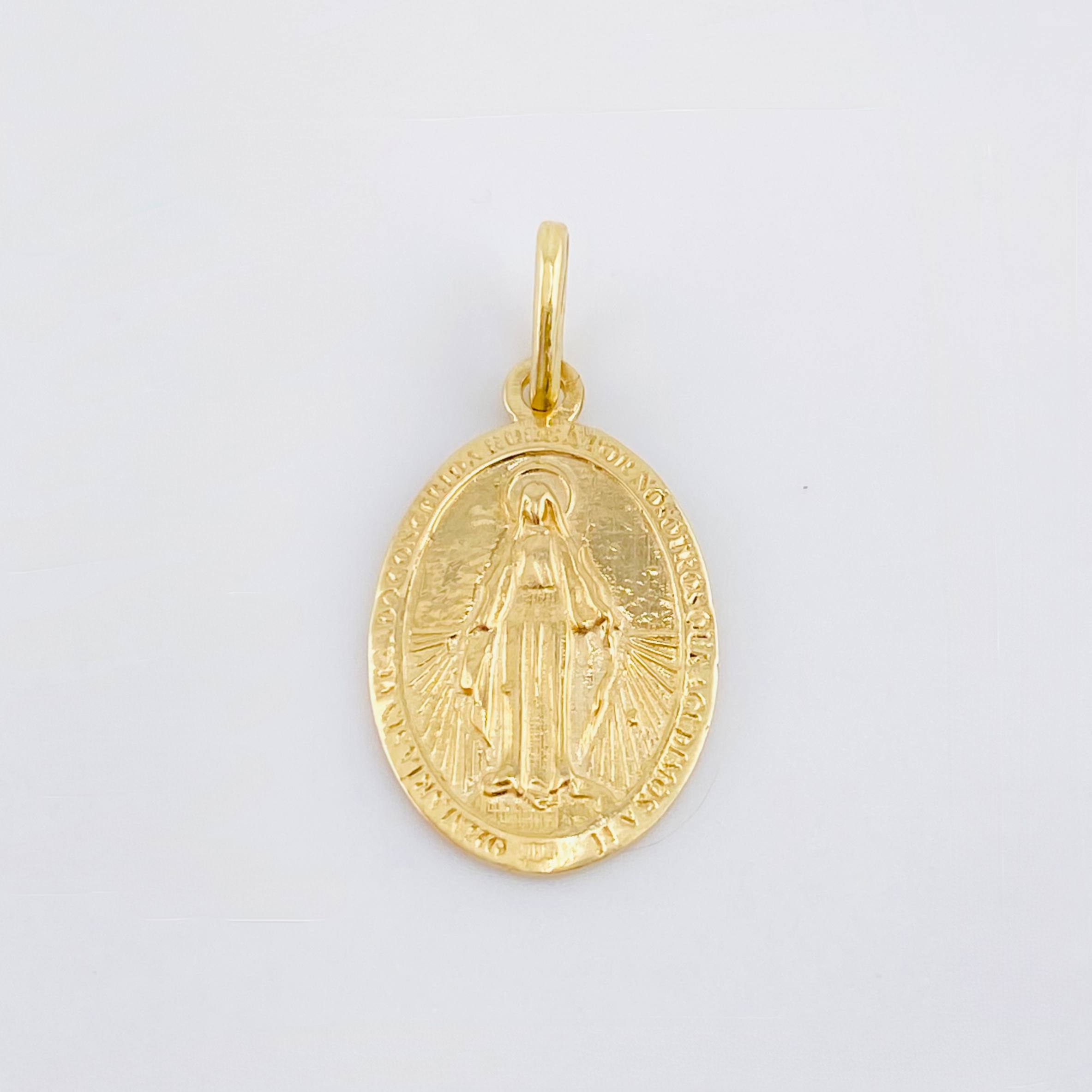 Dije Virgen Milagrosa 2.05gr / 1 in / Oro Amarillo 18K ©