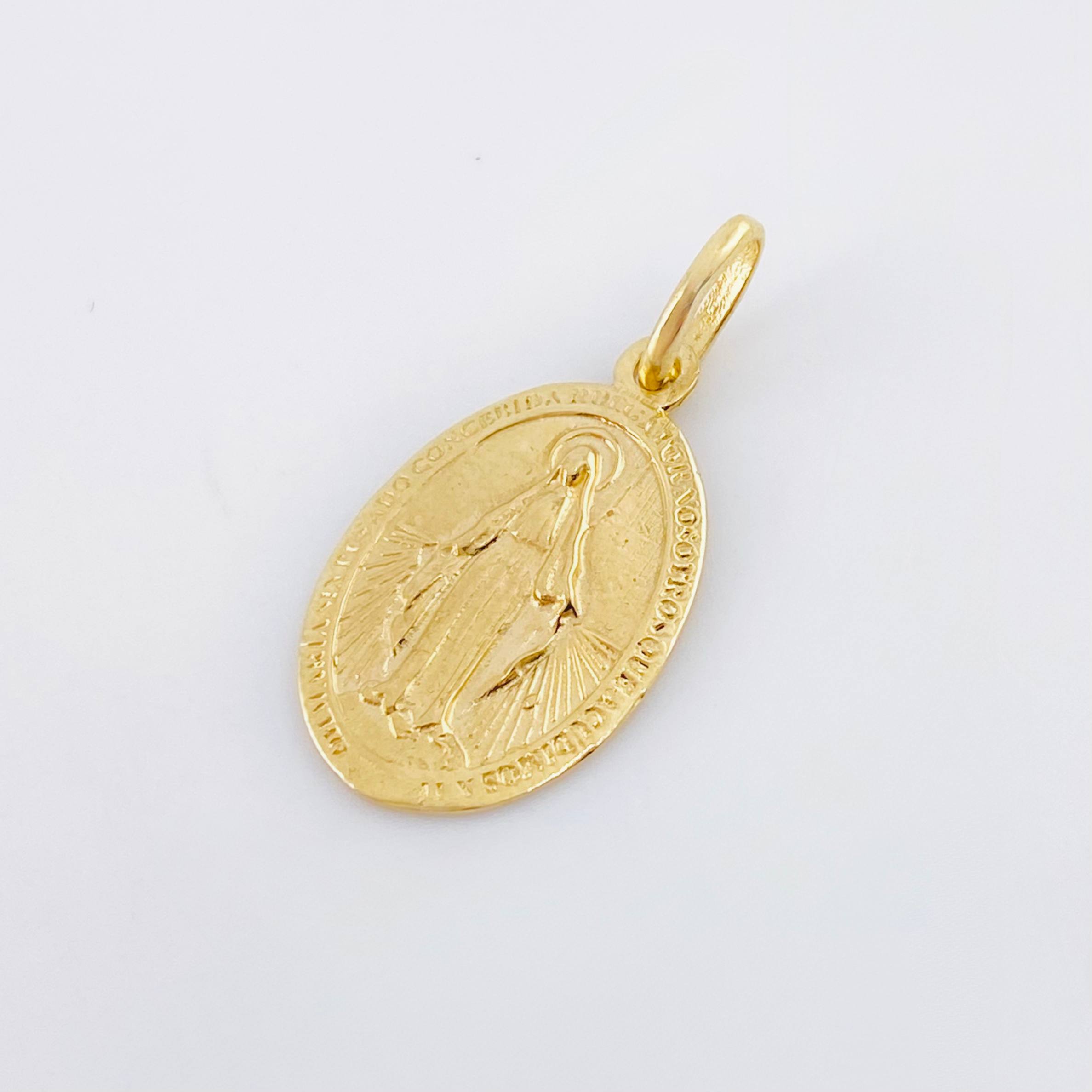 Dije Virgen Milagrosa 2.05gr / 1 in / Oro Amarillo 18K ©