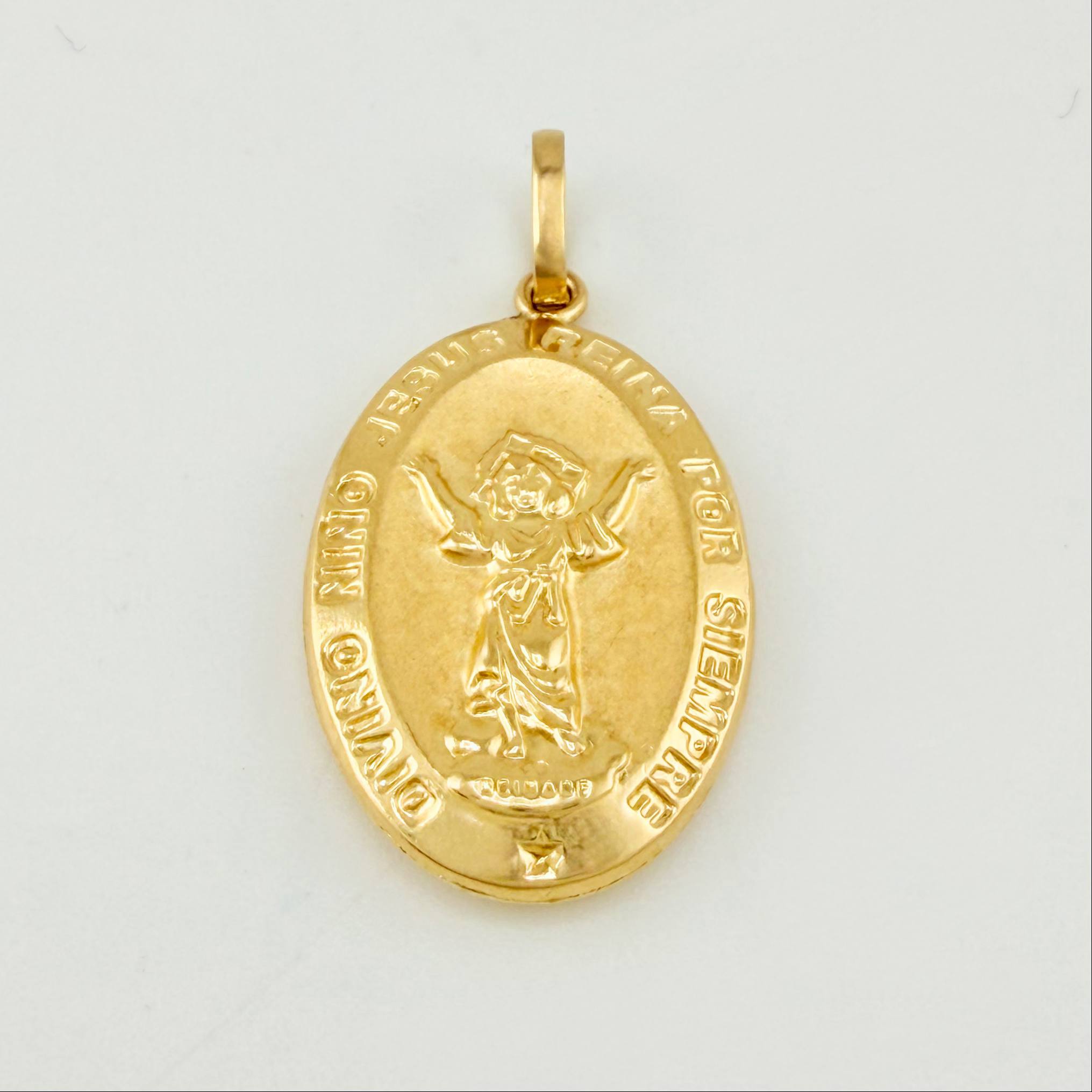 Pendant Divine Child 0.55gr / 3/4 in / Yellow Gold 18K ©