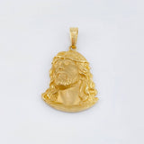 Dije Rostro De Cristo Mate 5.2gr / 1 1/4 in / Oro Amarillo 18K ©