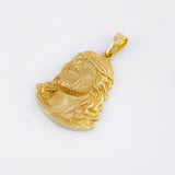 Dije Rostro De Cristo Mate 5.2gr / 1 1/4 in / Oro Amarillo 18K ©