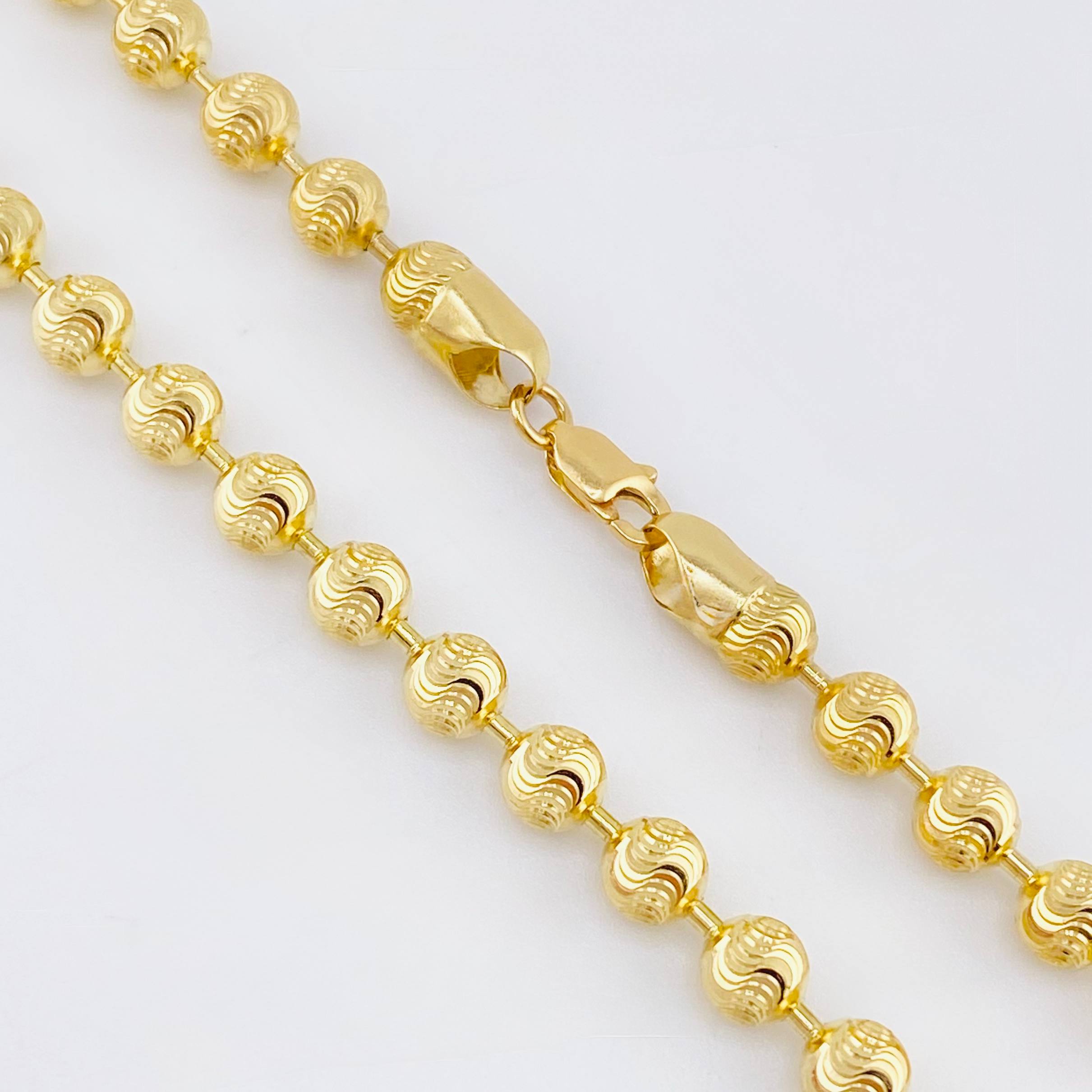 Cadena Militar Media Luna 27.65gr / 27 1/2 in / 5mm Oro Amarillo Nac.Esp. 18K