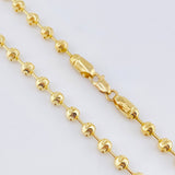 Cadena Militar Media Luna 17.15gr / 23 1/2 in / 4mm Oro Amarillo Nac.Esp. 18K *
