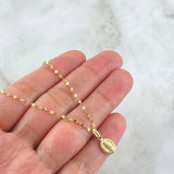 Chain Set and Pendant + Virgin Guadalupe 1.3gr / 19.7in / 18K Gold ©