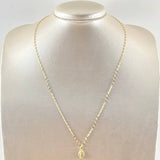 Chain Set and Pendant + Virgin Guadalupe 1.3gr / 19.7in / 18K Gold ©