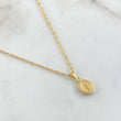 Singapore Chain and Pendant Set + Miraculous Virgin Framed 2.05gr / 45cm / 18K Gold ©