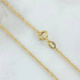 Set Cadena y Dije Singapur + Crúz 1.85gr / 45cm / Oro 18K ©
