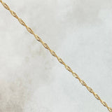 Set Cadena y Dije Singapur + Crúz 1.85gr / 45cm / Oro 18K ©