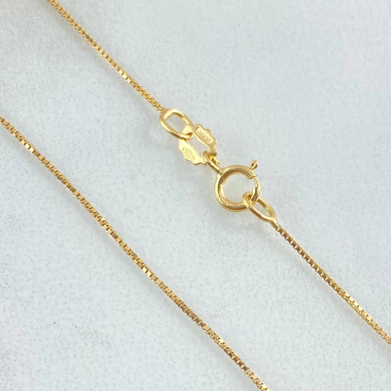 Venetian Chain and Pendant Set + Virgin of Guadalupe 1.8gr / 50cm / 18K Gold