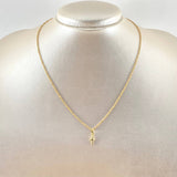 Set Cadena y Dije Singapur + Crúz 1.85gr / 45cm / Oro 18K ©