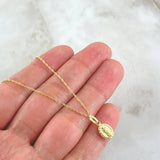 Singapore Chain and Pendant Set + Virgin Guadalupe 2gr / 45cm / 18K Gold ©