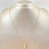 Singapore Chain and Pendant Set + Virgin Guadalupe 2gr / 45cm / 18K Gold ©