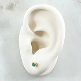 Topos Piedra 1gr / 3.1mm Esmeralda 50pts Oro Amarillo 18K (Joya) ©