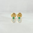 Topos Piedra 0.5gr / 2.1mm Esmeralda 5pts Oro Amarillo 18K (Joya) ©
