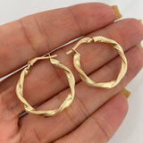 Candongas Bella 1.8 g / 1 in Oro Amarillo 18K