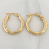 Hoop Earrings Sofi 1.65 g / 3/4 in Yellow Gold 18K