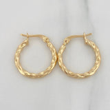 Candongas Kari 1.45 g / 3/4 in Oro Amarillo 18K