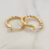 Candongas Kari 1.45 g / 3/4 in Oro Amarillo 18K
