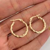Candongas Kari 1.45 g / 3/4 in Oro Amarillo 18K