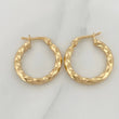 Candongas Derek 1.75 g / 3/4 in Oro Amarillo 18K