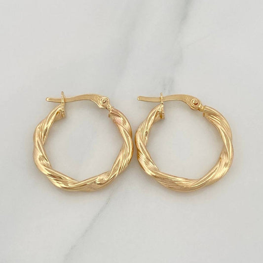 Candongas Mai 1.6 g / 3/4 in Oro Amarillo 18K