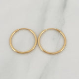 Candongas Mini Aro 0.8 g / 1/2 in Oro Amarillo 18K