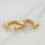 Candongas Rombo 2.2 g / 3/4 in Oro Amarillo 18K