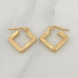 Candongas Rombo 1.7 g / 1/2 in Oro Amarillo 18K