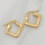 Candongas Rombo 1.7 g / 1/2 in Oro Amarillo 18K