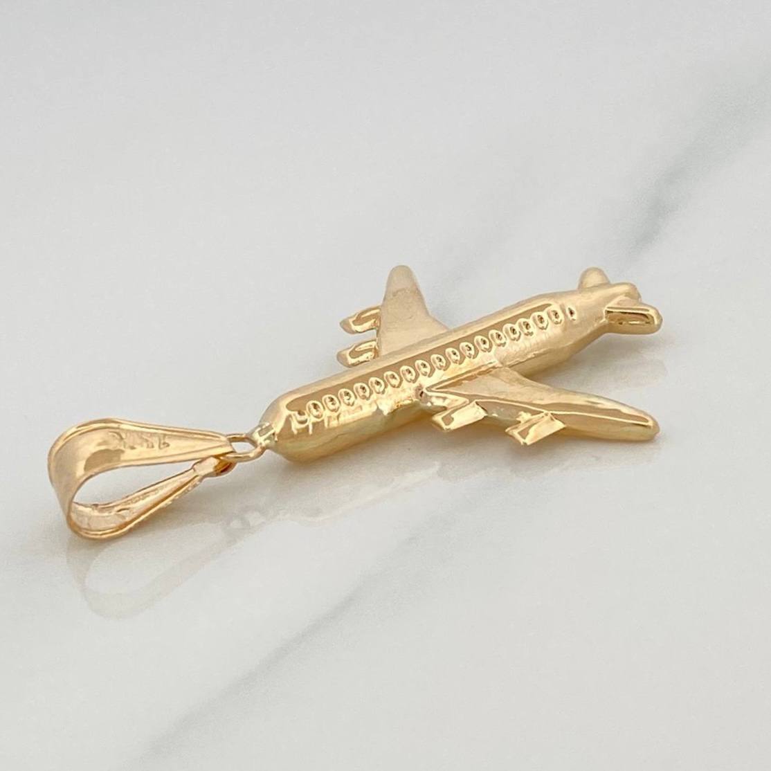 Pendant Airplane 1.65 g / 1 1/2 in 18K Yellow Gold