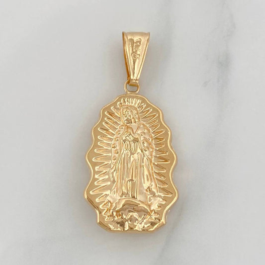 Dije Silueta Virgen Guadalupe 2.15 g / 1 1/2 in Oro Amarillo 18K