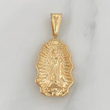 Pendant Silhouette Virgin of Guadalupe 2.15 g / 1 1/2 in Yellow Gold 18K