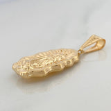 Pendant Silhouette Virgin of Guadalupe 2.15 g / 1 1/2 in Yellow Gold 18K