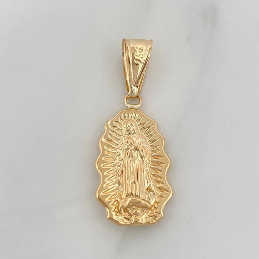 Dije Silueta Virgen Guadalupe 1.7 g / 1 1/4 in Oro Amarillo 18K