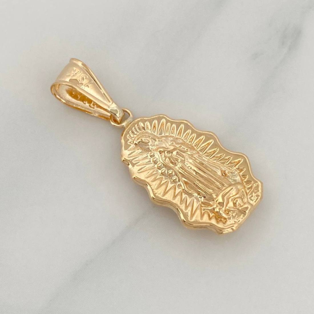 Dije Silueta Virgen Guadalupe 1.7 g / 1 1/4 in Oro Amarillo 18K