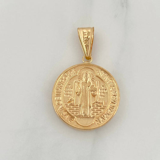 Dije San Benito 2.95 g / 1 1/4 in Oro Amarillo 18K