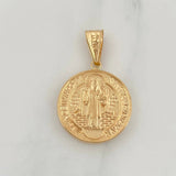 Dije San Benito 2.95 g / 1 1/4 in Oro Amarillo 18K