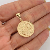 Dije San Benito 2.95 g / 1 1/4 in Oro Amarillo 18K