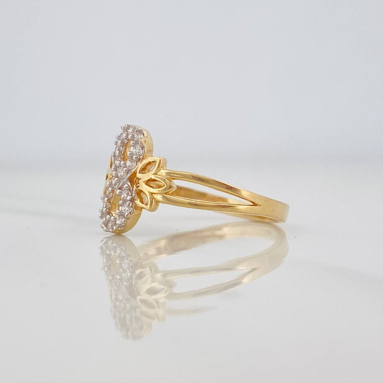 Infinity Ring 2.4g / T7 Two-Tone Yellow White Gold 18K