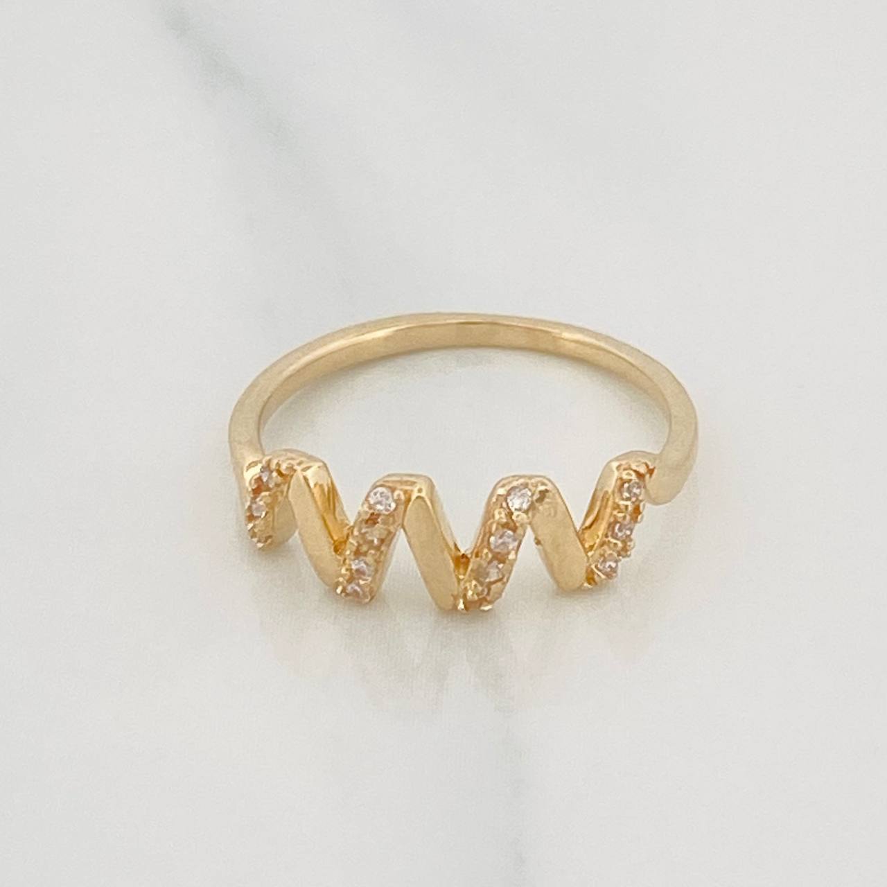 Zig Zag Ring 1.85g / T5 Yellow Gold 18K