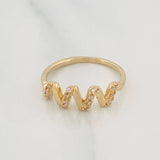 Zig Zag Ring 1.85g / T5 Yellow Gold 18K